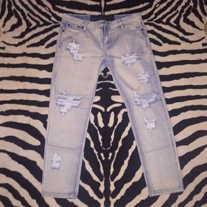 One Teaspoon distressed boyfriend jeans